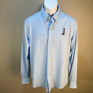 Rhone Men's white & blue Creighton BlueJays l/s Performance shirt Medium M EUC